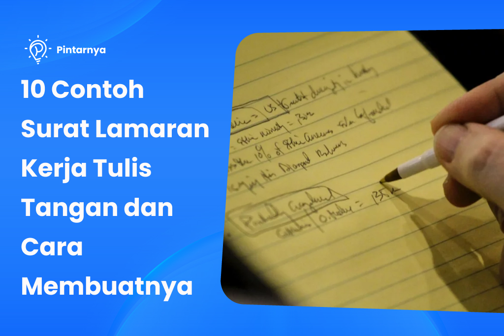 contoh surat lamaran kerja tulis tangan